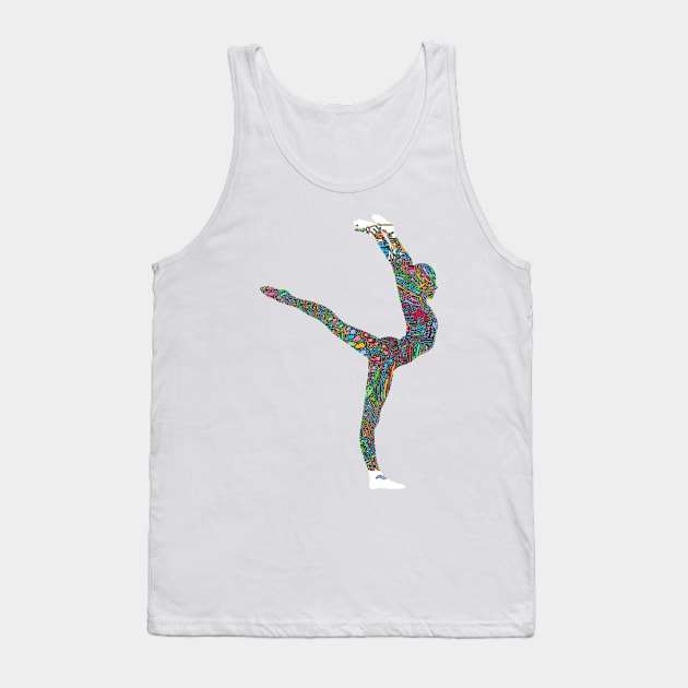 Ballerina Dancing Silhouette Tshirt Tank Top by joyjeff